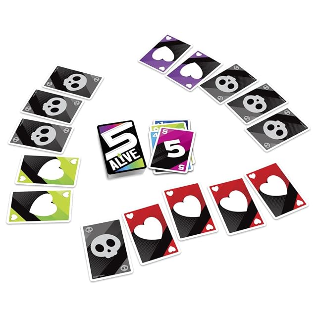 Foto 4 de 6 de Hasbro Gaming Juego de Cartas 5 Alive, Juego rápido para niños y familias, Juego Familiar, Italiano