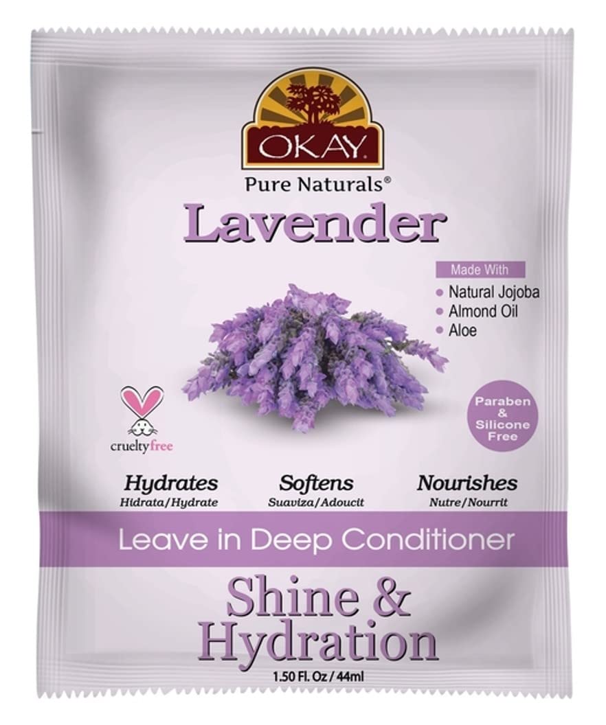 Okay Leave-In Deep Conditioning Packettes Lavender (3 Pack)