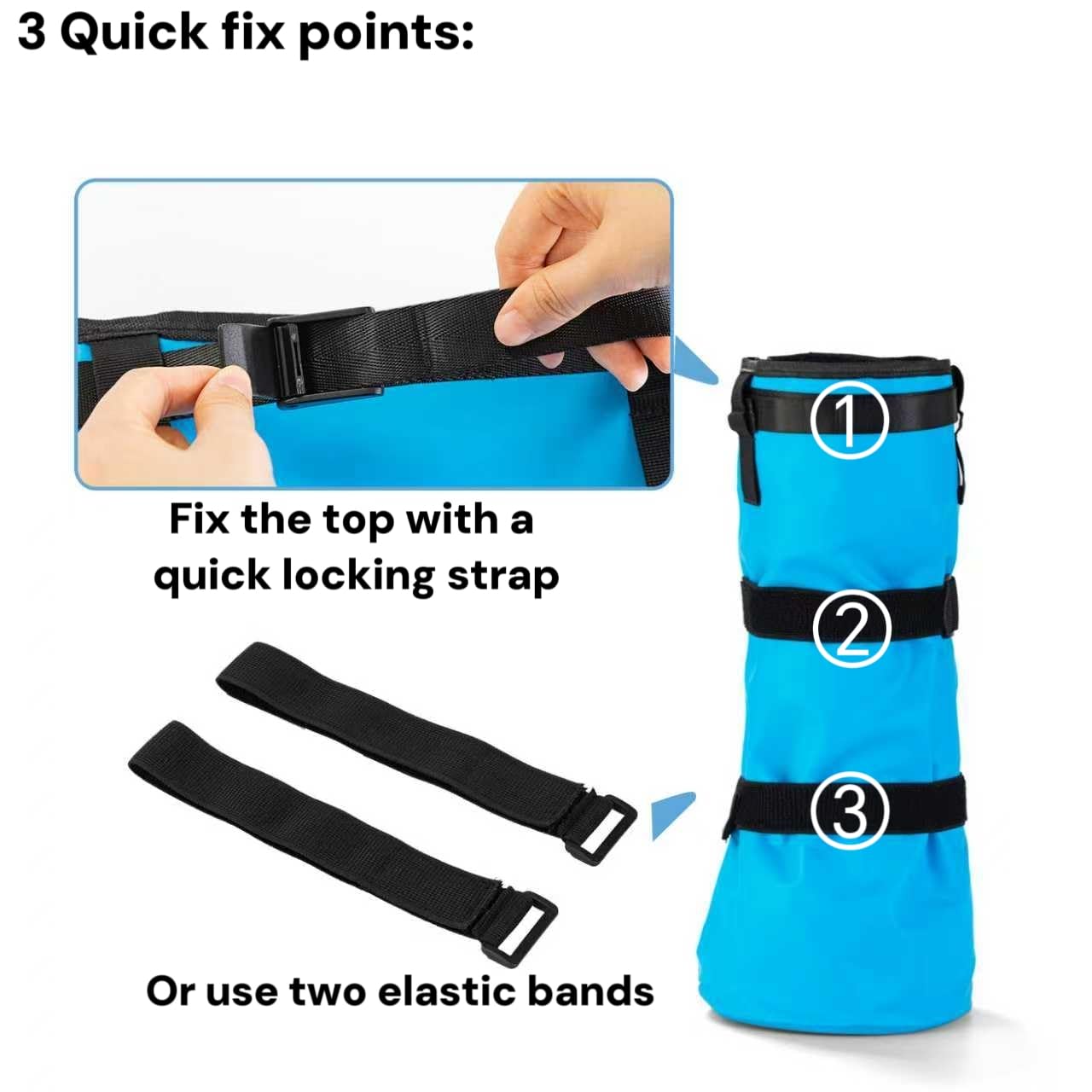 GARFTAI Horse hoof Soaking Boot,Easy use Soaker Bag, Equine Soaking Boot, Hooves Care Treatment Bucket - image 5