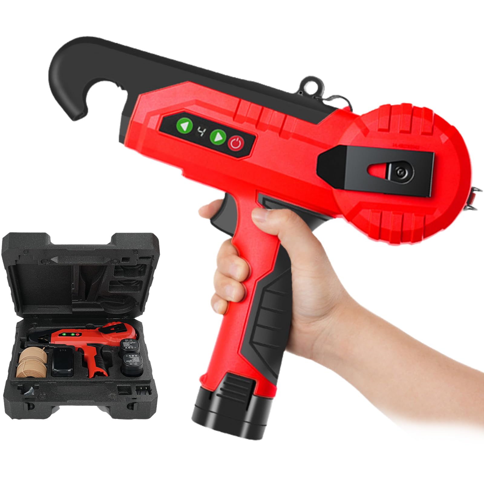 Legatrice automatica senza fili con 2 batterie, diametro massimo del fascio 2,5 cm, ideale per vigneti e agricoltura compresi lamponi e pomodori