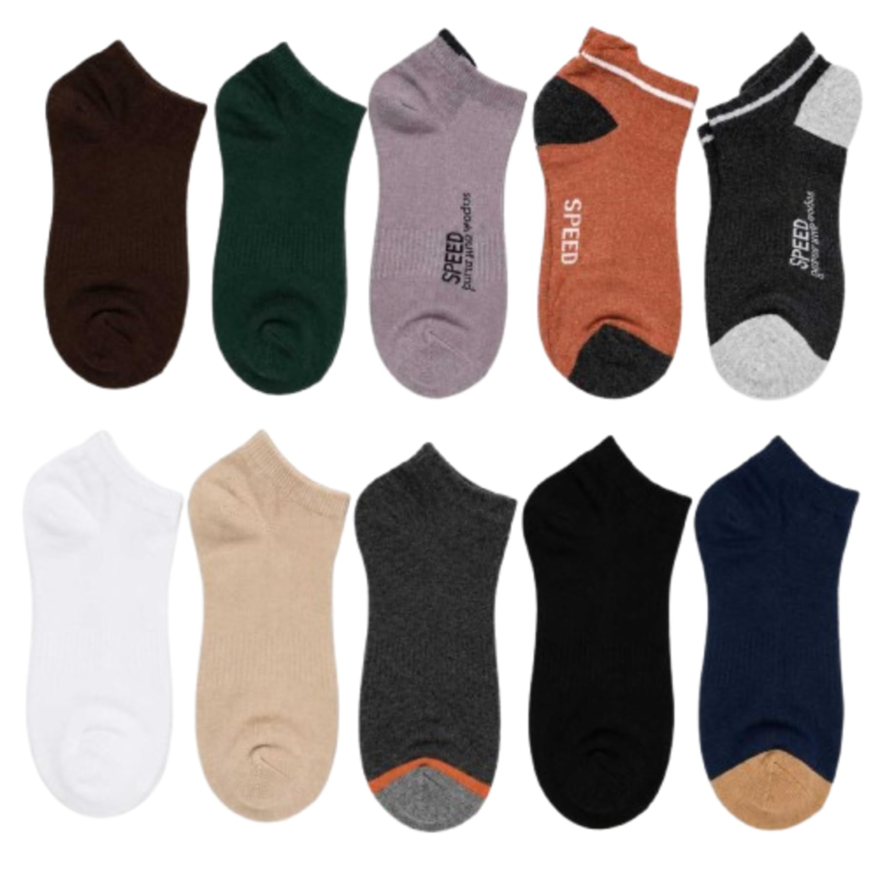 Ankle Length Socks For Men And Women Free Size Pack of 8,9,| Made With Cotton Breathable, Anti Odour & Moisture Absorbent Blend cotton unisex Cute Multicolor design (Multi Color (9)-picture-26