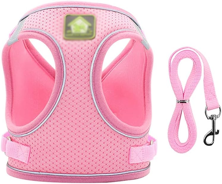 Dog Sling Summer Pet Adjustable Reflective Vest Walking Dog Polyester Mesh Strap Small and Medium-Sized Dogs (D X)