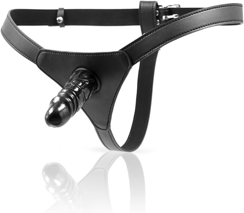 Black Strap On Toy Waist Adjustable with Soft Silicone for Beginner
