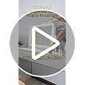 FENNIO Vanity Mirror with Lights 22''x17'' Makeup Mirror with Lights,Vanity Mirror Touch Screen with 3-Color Lighting,Dimmable,for Vanity Desk Tabletop