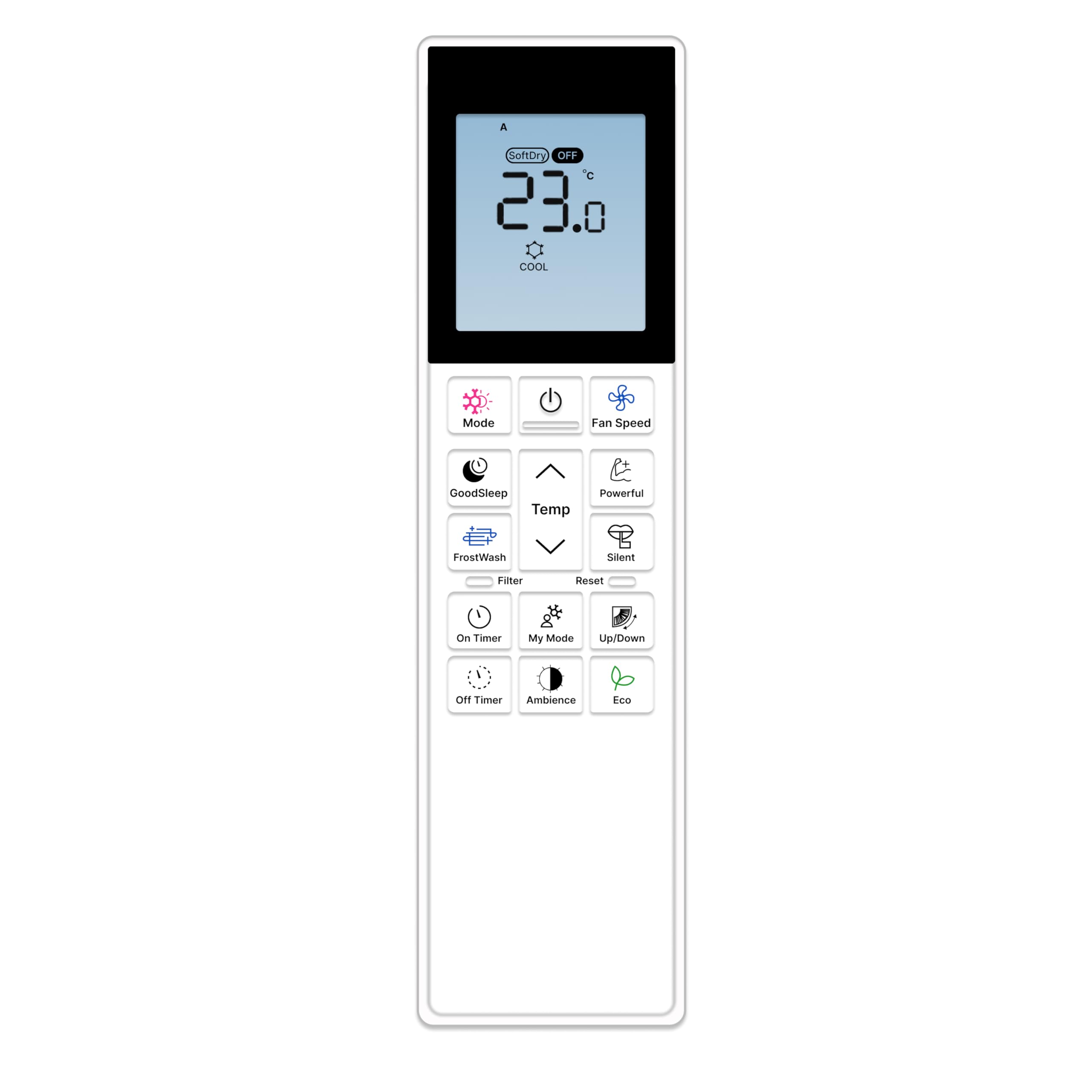 Zieva Compatible For Hitachi Ac Remote Replacement For 1, 1.5, 2 Ton Split/Window Air Conditioner - Please Match The Original Remote (Ac 272),White (B0D4VLDSM7) Amazon Price History, Amazon Price Tracker