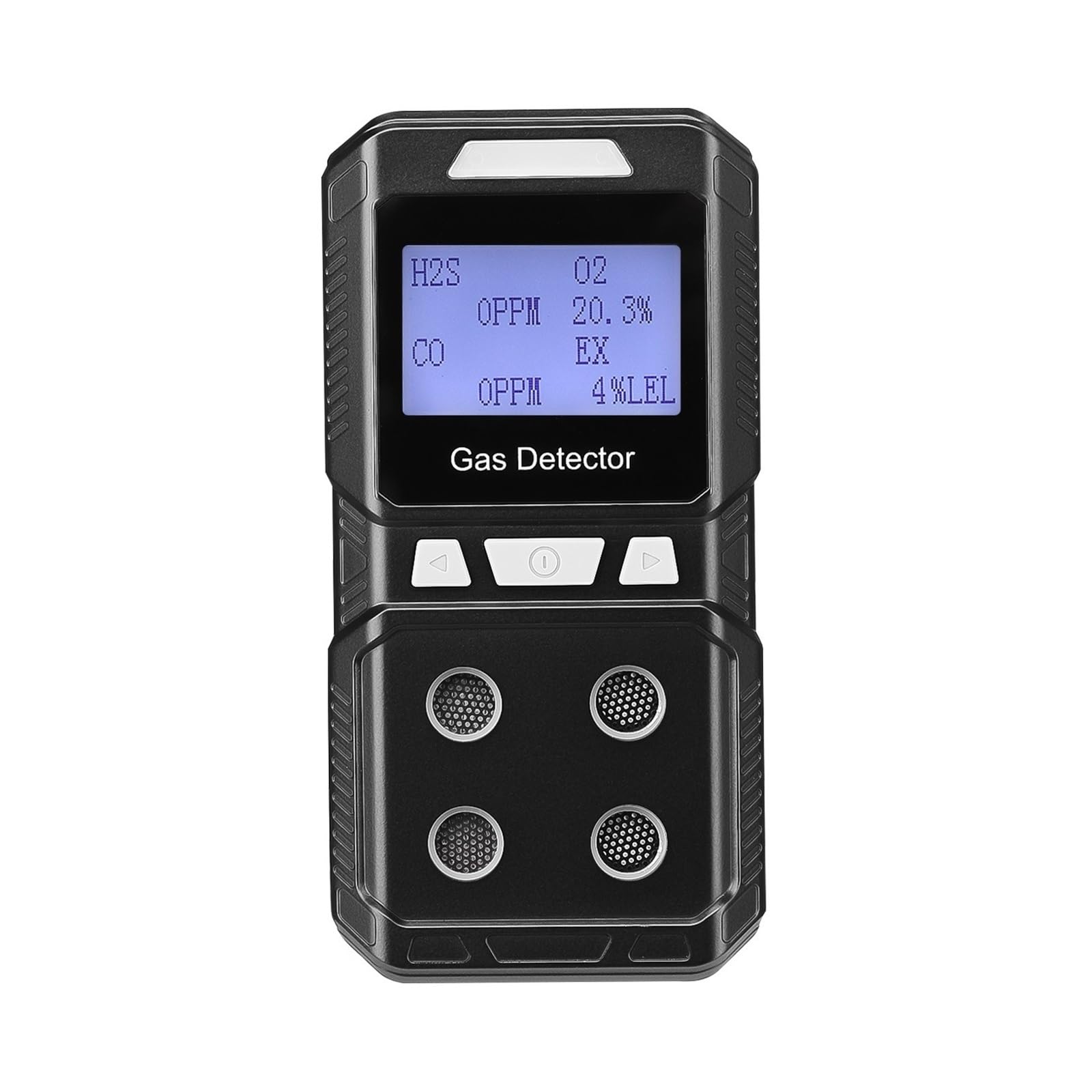 Detector De Gases Portátil Recargable 4, Monitor Multigás, Analizador Calidad del Aire, Medidor En 1 Alta Precisión (O2, H2S, CO)