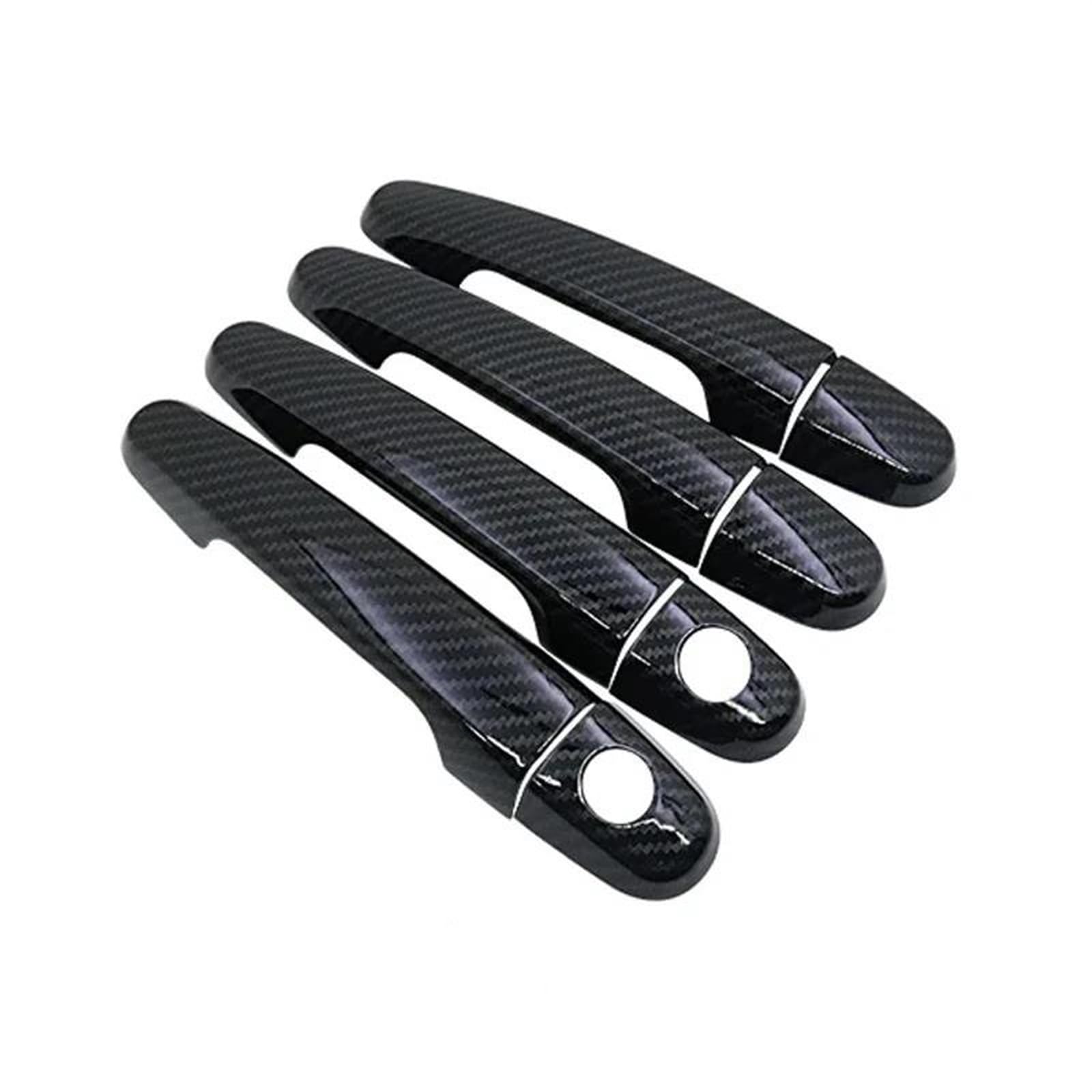 Noheeu Style3 Car Outer Door Handle Covers Trim For Citroen C1 Exterior Style Cap Sticker Accessories(Style3)