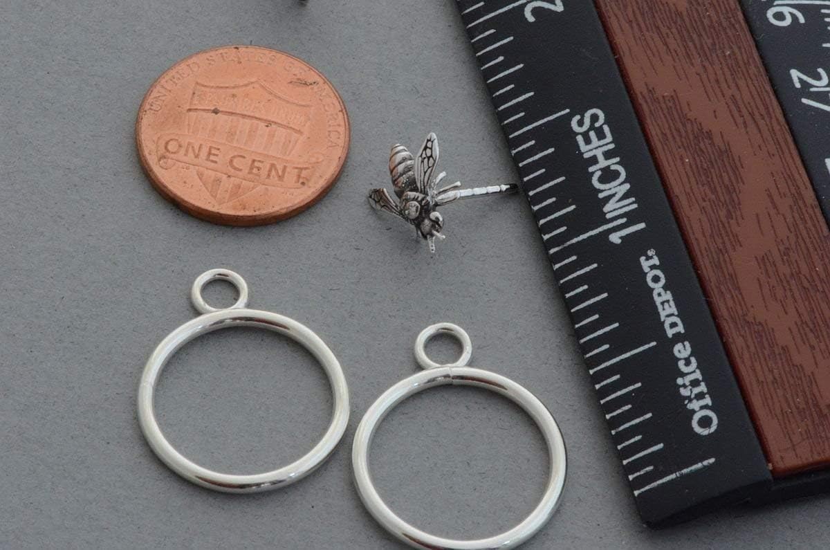 Sterling silver hoop ear jackets, two sided earrings, choice of sun, flower, bee stud Nature inspired jewelry for men women