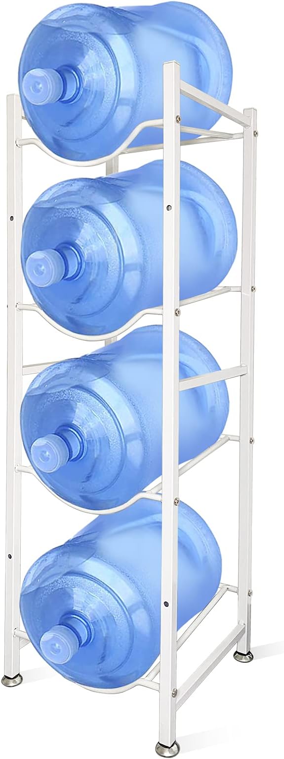 SKY-TOUCH 3 Tier Water Jug Rack, 5 Gallon Water Bottle Holder Heavy ...