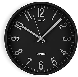 Versa Raven Reloj de Pared Nuevo Mecanismo Y Calidad Mejorada silencioso y Decorativo, para Cocina, Salón o Comedor - Fáci...