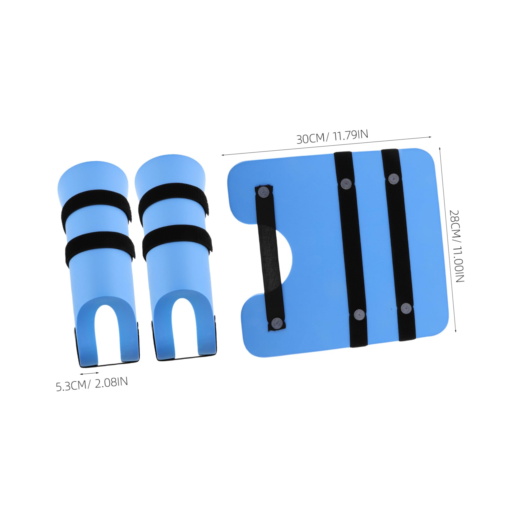 HOODANCOS 2Pcs Eva Foam Swim Training Adjustable Aquatic Fitness Equipment for Water Aerobics Comfortable Float Rings for Rehabilitation and Strength Improvement for Adults