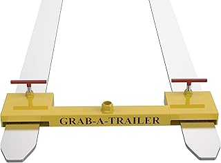 Grab-A-Trailer Forklift Trailer Hitch Attachment for Dual Pallet Forks Hitch Adapter. Forklift Accessories. Skid Steer Attachment. Slide on Hitch Adapter for Forklifts.