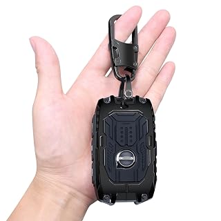 Heavy Duty Zinc Alloy Key Fob Cover, Accessories, Key Fob Case, Keychain Compatible with Volvo XC90, XC60, XC40, S60, S90, V90, Polestar 1, Polestar 2, Polestar 3 - Amazon product rated Grade A