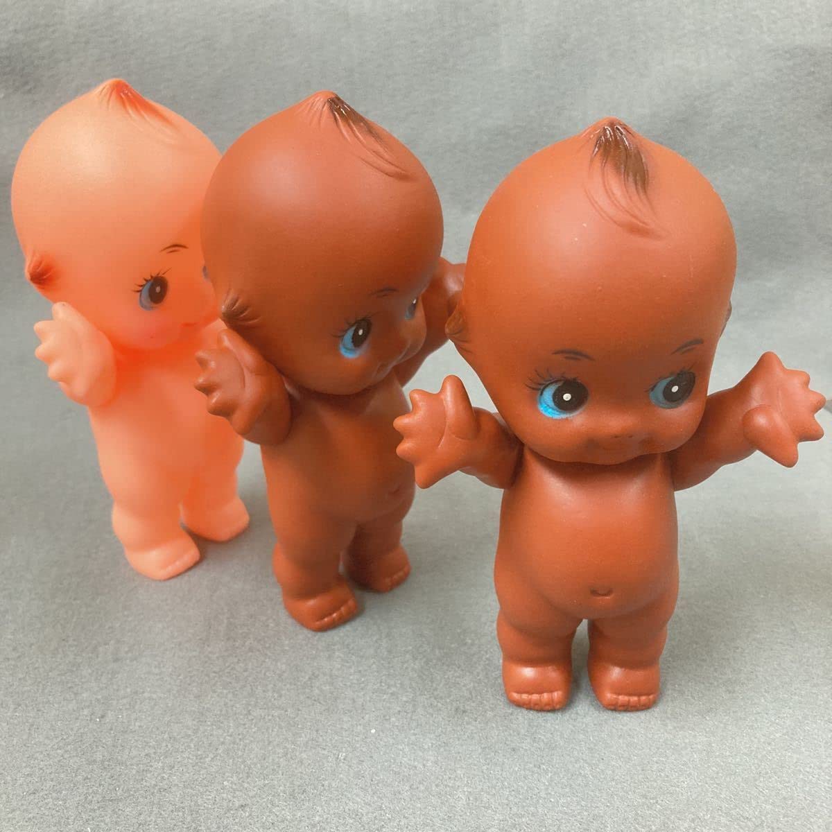 Amazon.co.jp: キューピー人形 3個 昭和レトロ クロンボ 日本製 ソフビ