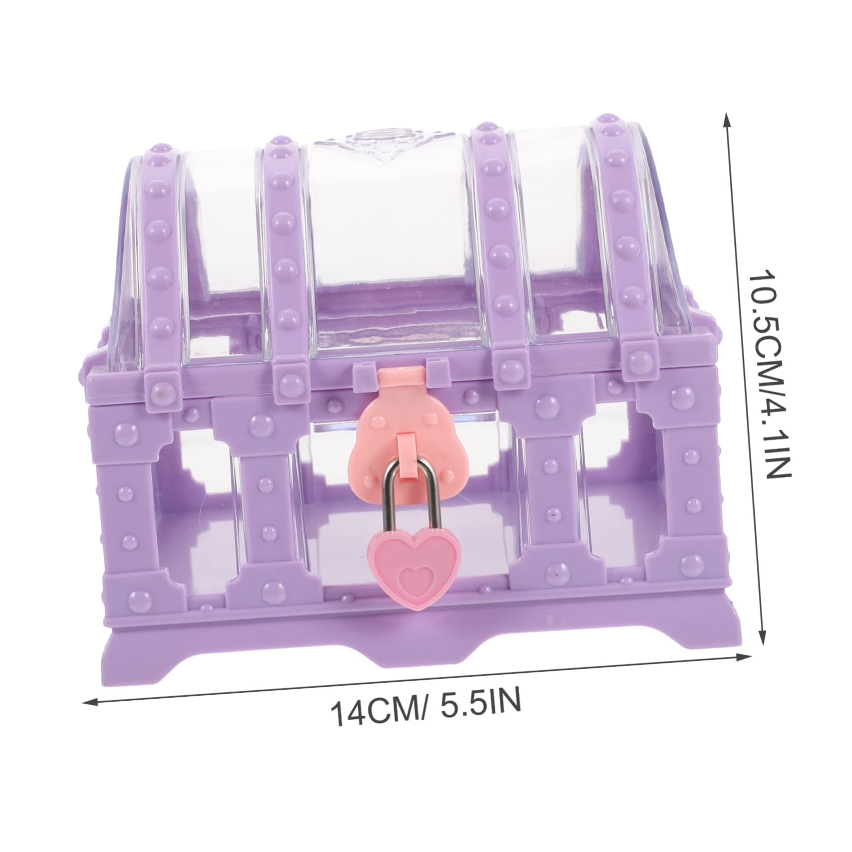 Ipetboom Gem Toy Storage Box Boys and Girls Treasure Chest Pirate Toy Small Decorative Box for Boys and Girls