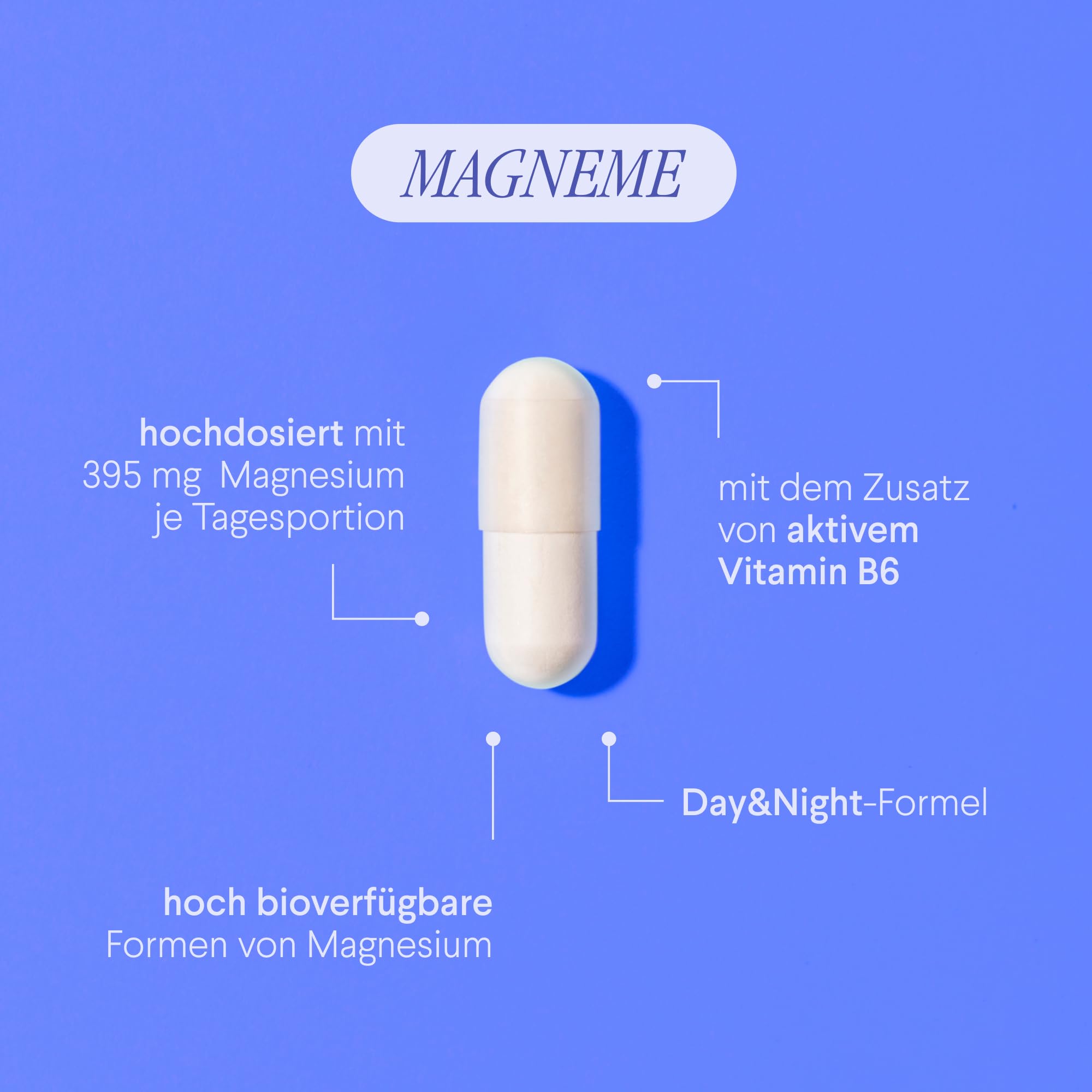 MagneMe Magnesium Komplex Tag & Nacht, 4 Formen, 120 Kapseln