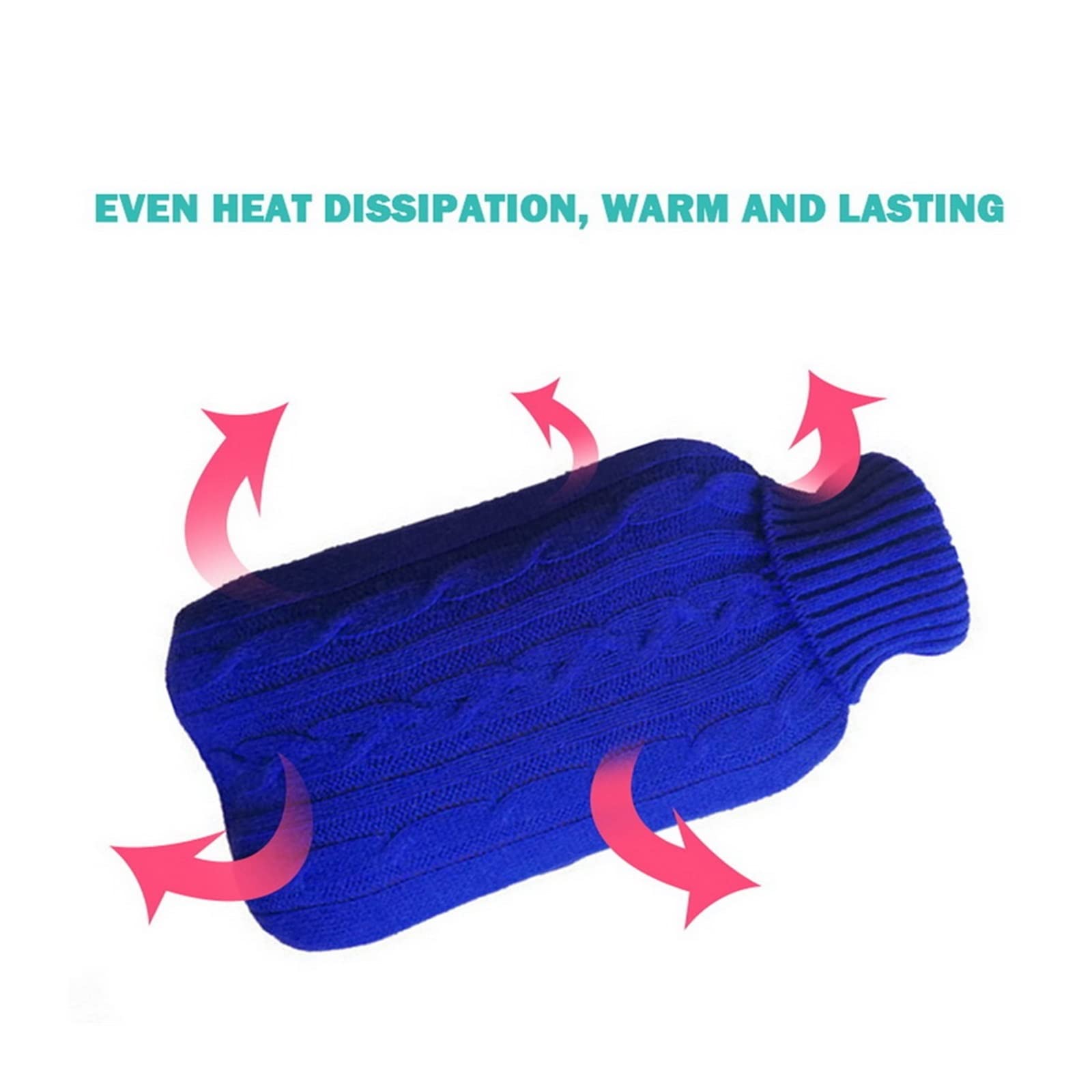 Termofor Hot Water Bag Cover Warm ，Heat Preservation Hot Water Bottle Cover For Winter Keep Warm Cover Butelka z gorącą wodą, trwała (Color : 01)