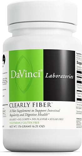 DAVINCI Labs Clearly Fiber - Suplemento para apoyar la regularidad intestinal, la función intestinal normal y los niveles de triglicéridos dentro de