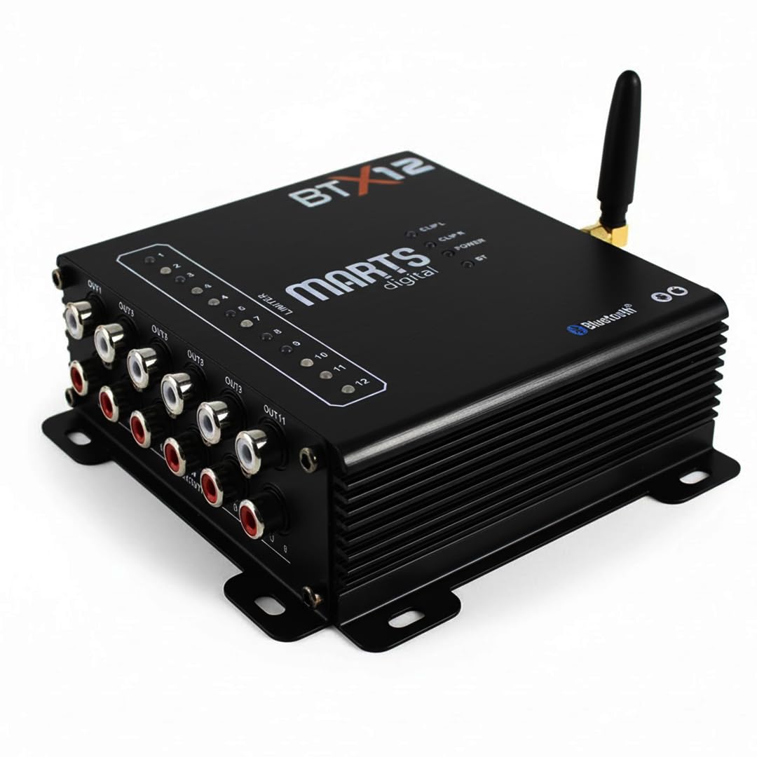 Marts Digital 4v 6 Input /12 Output Channels Bluetooth Android/iOS BTX12 DSP