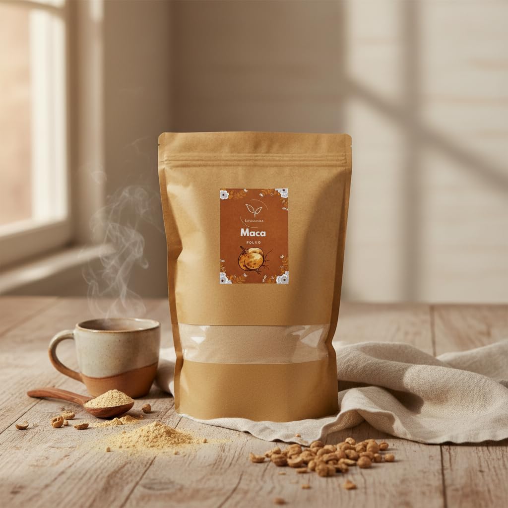 Maca (Lepidium meyenii) getrocknet lose 1000 g – für Kräutertees, 100% natürlich, ohne Zusätze – La Herbera