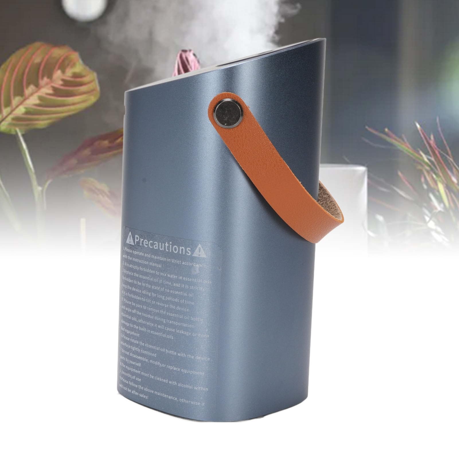 Difusor de Aceites Esenciales sin Agua, Aleación de Aluminio, Funcionamiento Silencioso, Mini Nebulizador Recargable Portátil para Coche, Oficina, Estudio en Casa
