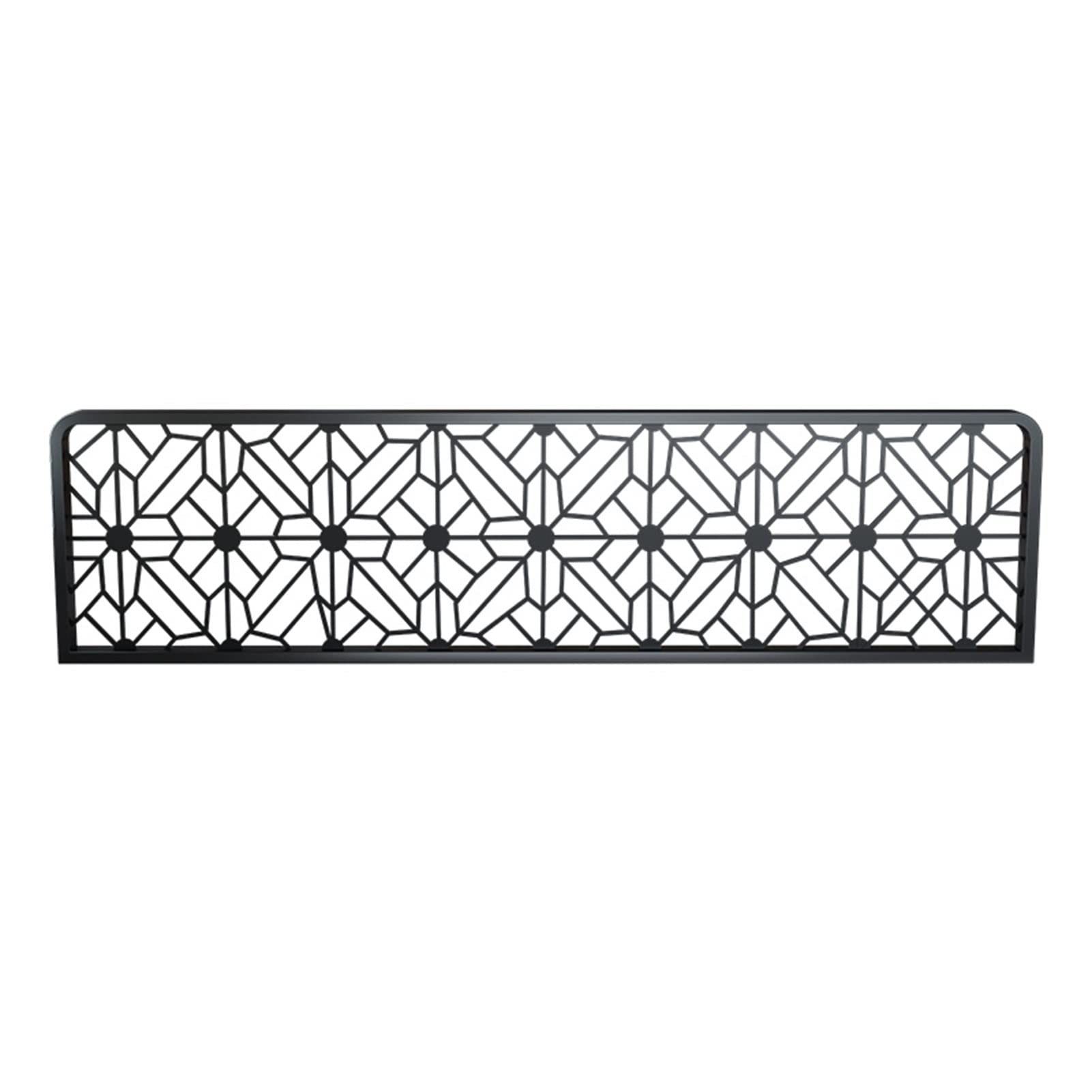 KLGFBDC Stylish Black Iron Art Dividers for Dining & Office, Decorative HOL-Out Partitions, 110cm, Non-Fading Room Divider for Home & Restaurant Decor