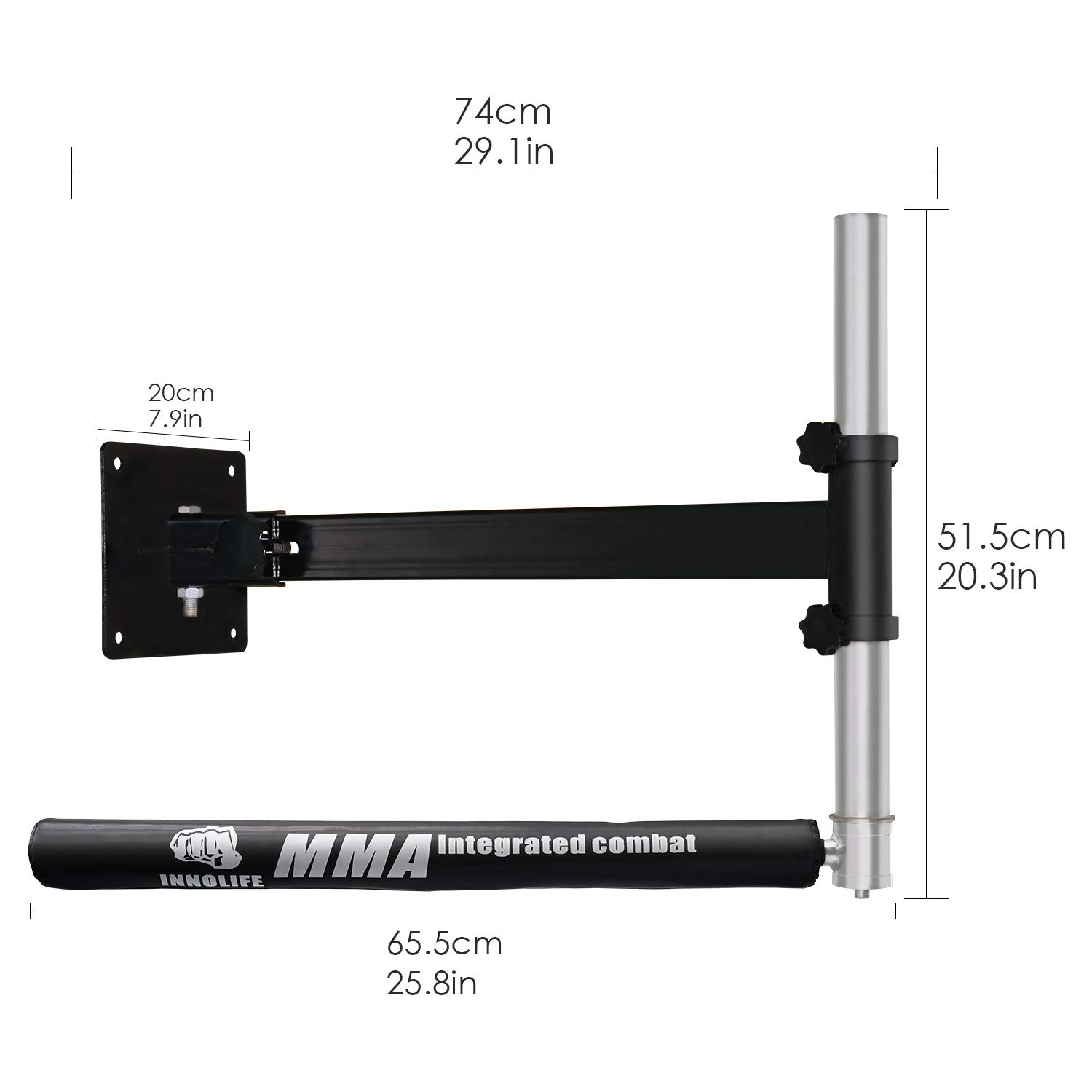 Innolife Supporto da parete MMA Boxing Speed Trainer Punching Spinning Bar