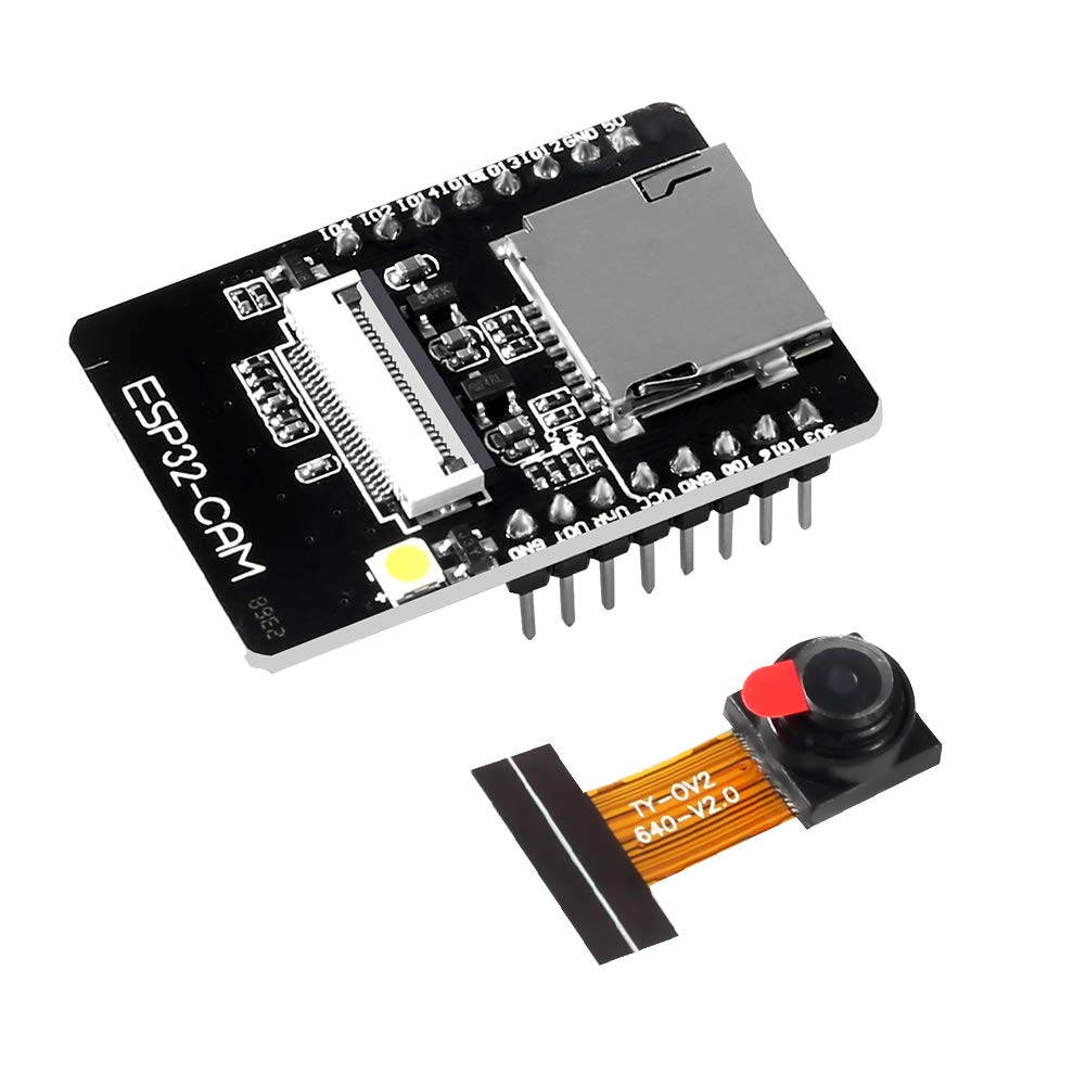 Dealikee ESP32-CAM WiFi Bluetooth Module WiFi ESP32 CAM Development Board with Camera Module OV2640 2MP, Support Image WiFi and TF Card