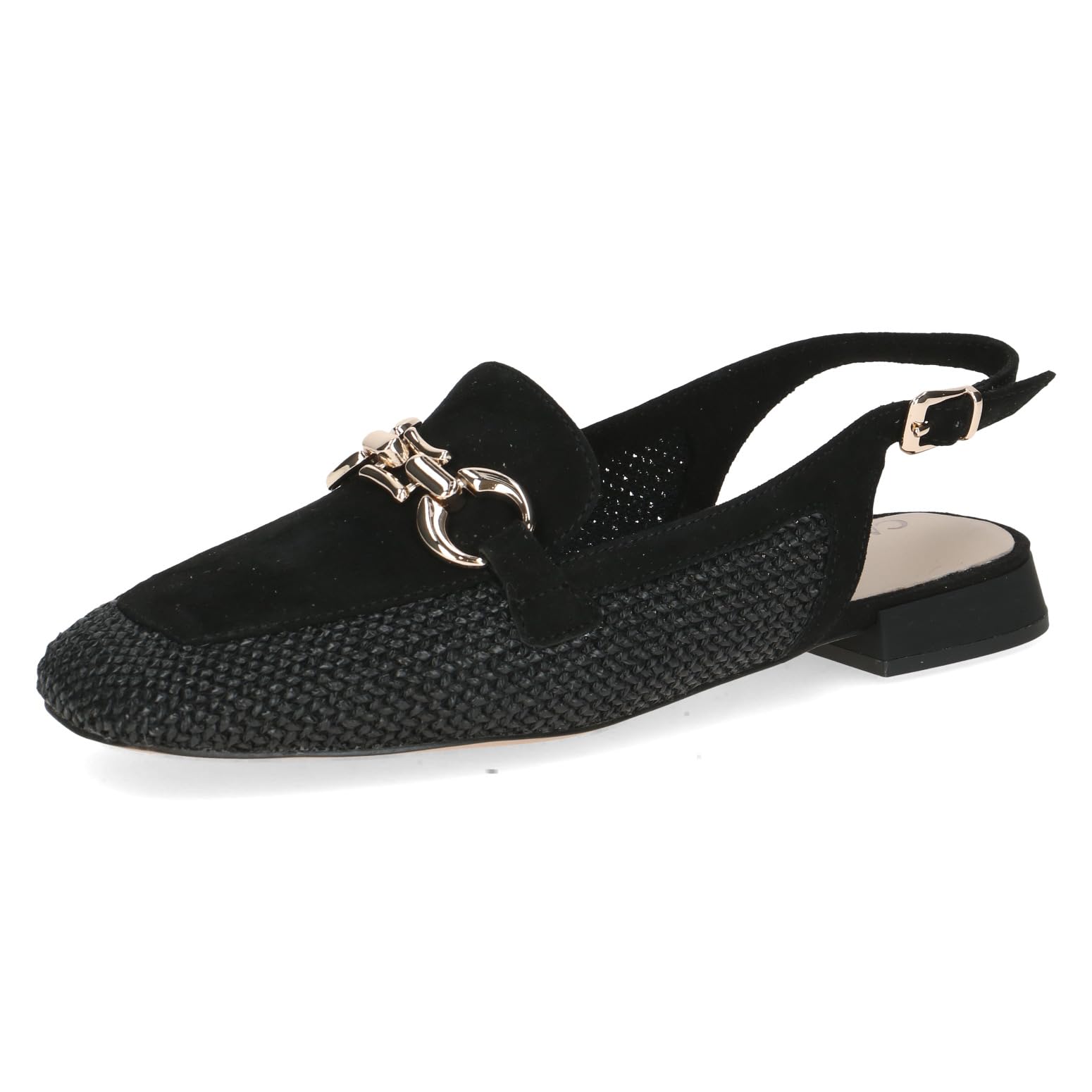 CAPRICE Women's Ballerinas with Heel, Black (Black Comb), 6 UK