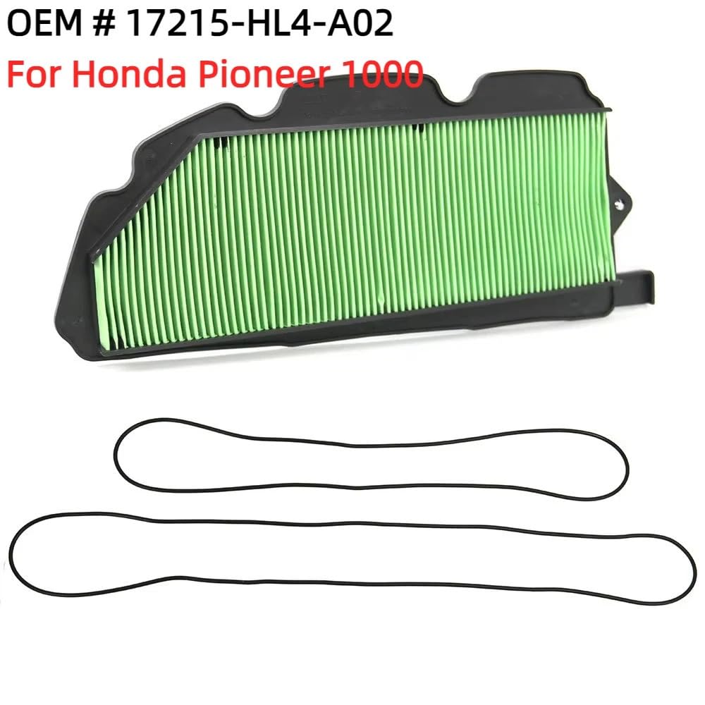 tapa filtro polen Ajuste para el juego de filtros de aire Pioneer 1000 OEM Element 17215-HL4-A02 2016-2021 tapa filtro