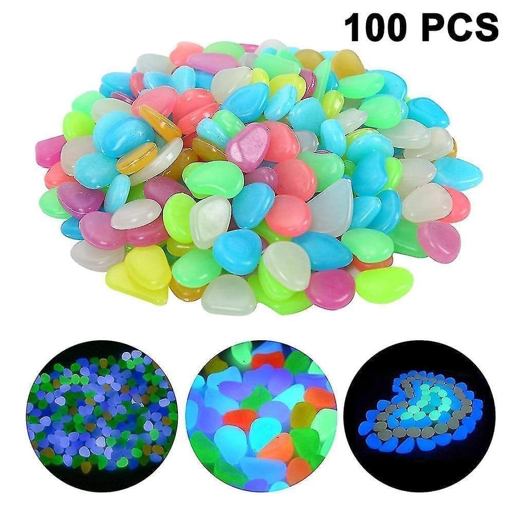 Glow in the Dark Rocks - Garden & Aquarium Decor -5