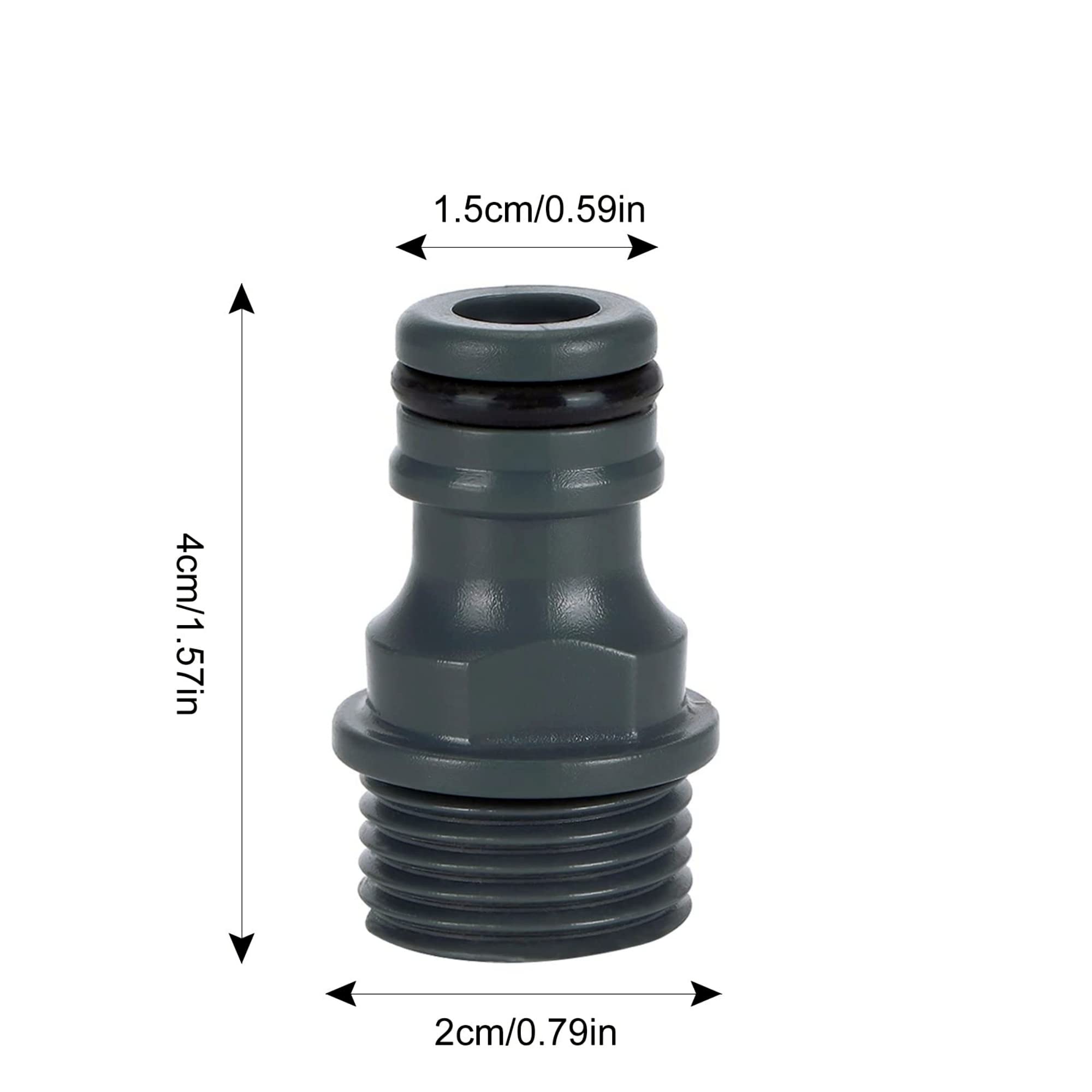 Connettore Rapido Per Valvola In Plastica Filettatura Da 3/4" A Connettori Per Tubi In PE 16/20/25mm Irrigazione Da Giardino Prolunga Interruttore Adattatore Per Tubo Flessibile - Foto 8