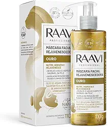 Máscara Facial Rejuvenescedora Ouro Raavi 110g
