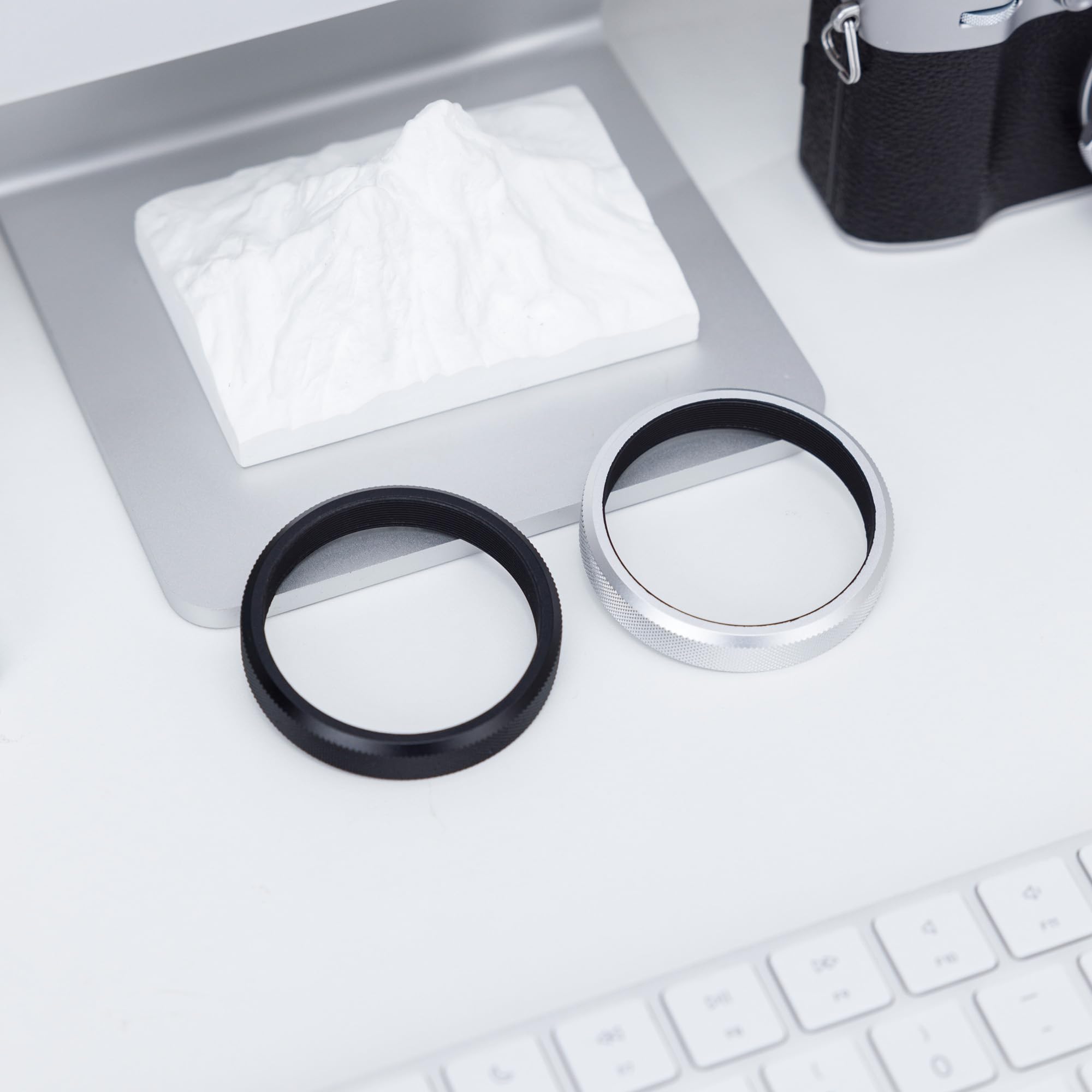 JJC Bague d'adaptation pour filtre Fujifilm X100VI X100V X100F X100T X100S X100 X70 49mm