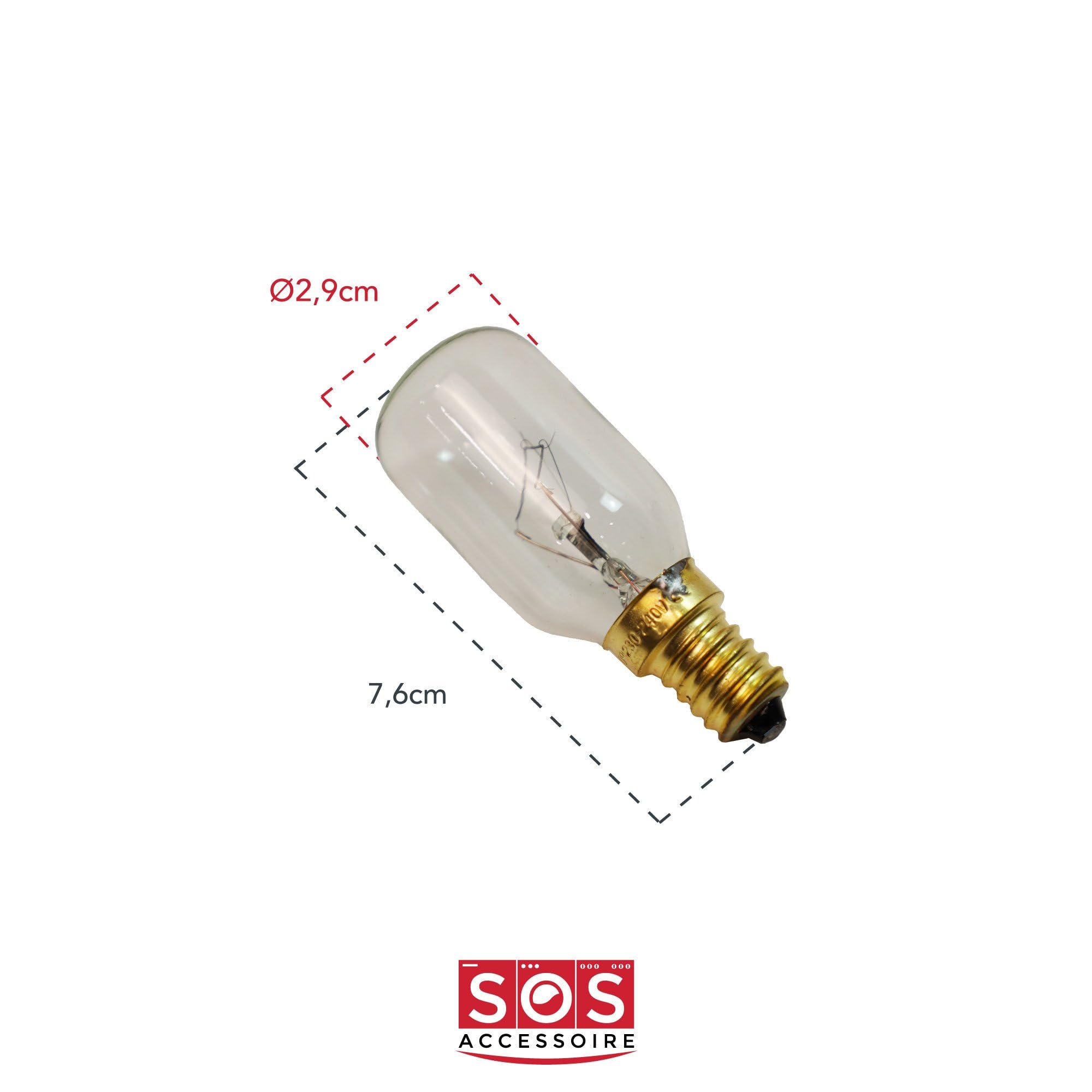 Lampa E14 40 W 29 mm Ø 76 mm 230/240 V AEG 319256007/0 do piekarnika