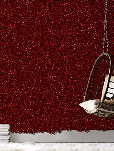 Image of Story@Home Artificial Gardening Mats, Wall Panels Plastic Eucalyptus Boxwood Tiles for Covering Roof /Wall Pannel Decor /Garden /Backyards - Maroon