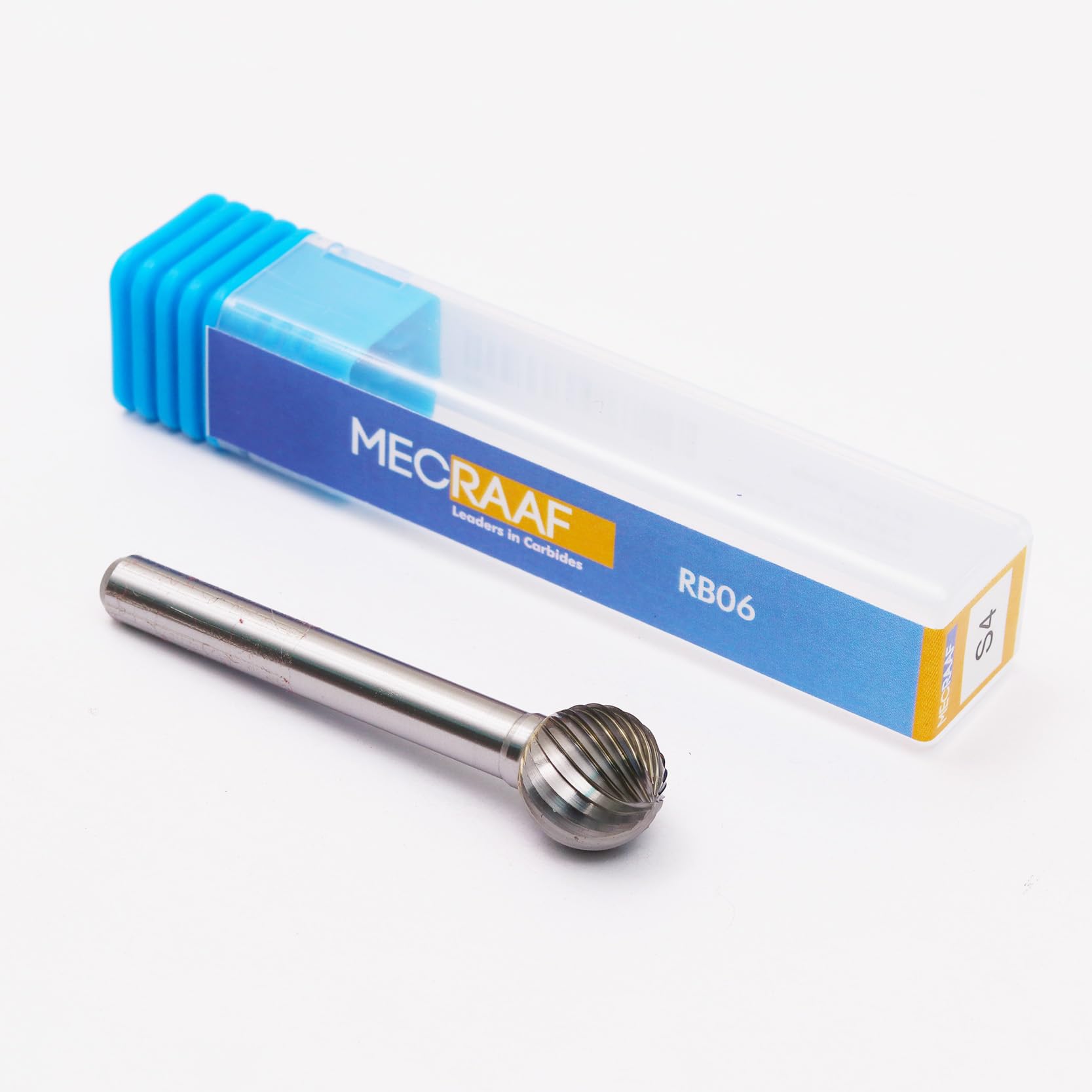 MECRAAF® Super Grade Carbide Rotary Burr Cutter|Single Cut| 6mm Shank (1/4") | Head Dia:12.7 mm|Die Grinder Bit| Ball Shape | for Metal Wood Carving Engraving Polishing Drilling (S4) (B0CLGK68P8) Amazon Price History, Amazon Price Tracker