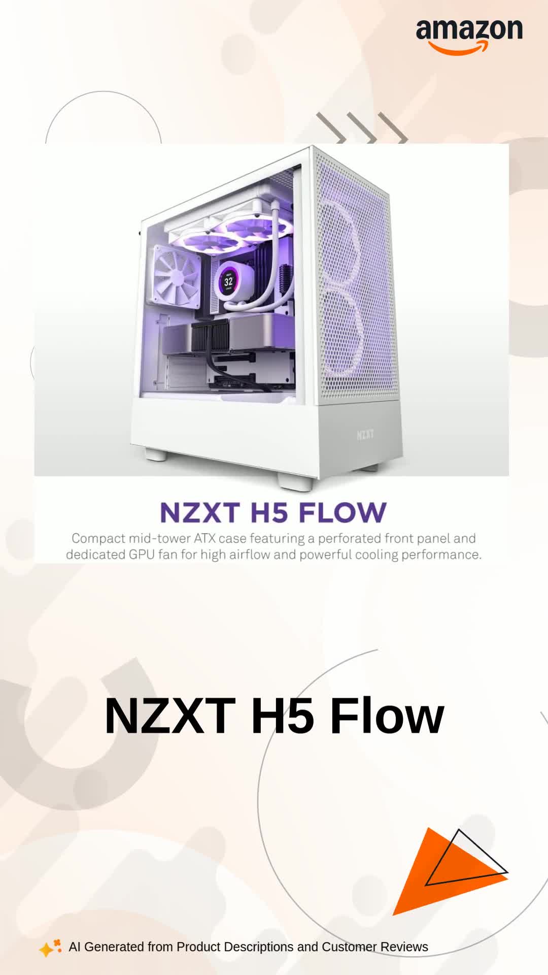 Amazon.in: Buy NZXT H5 Flow Compact Mid-Tower Airflow Computer