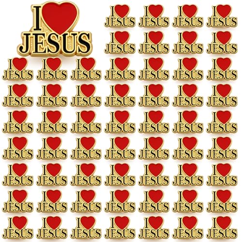I Love Jesus Religious Lapel Pin Bulk Jesus Christian Enamel Bible Verses Pins Badges Metal Badge Brooch Set for Appreciation Religious Gifts