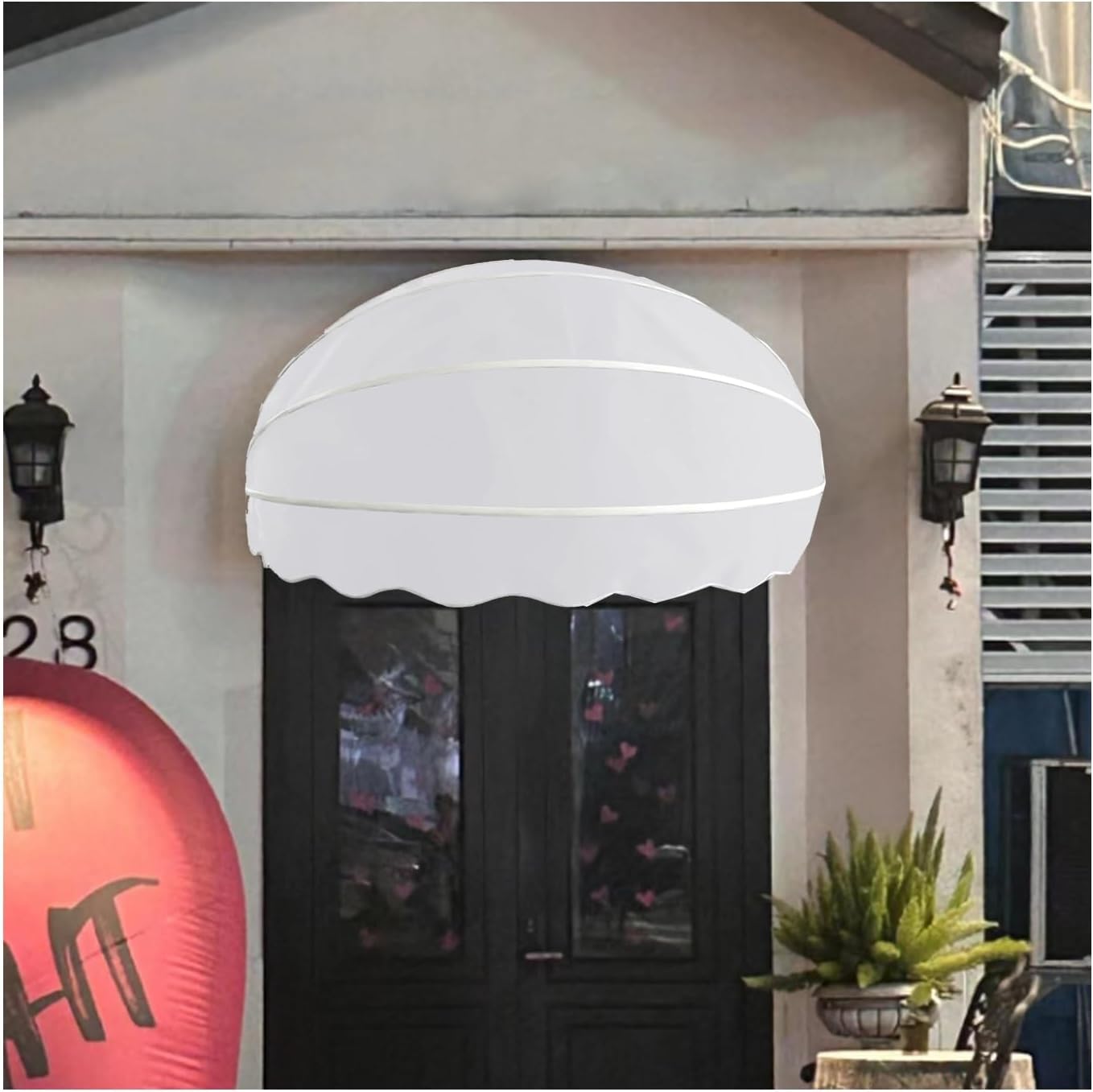 Auvent dôme en toile de haute qualité avec structure aluminium