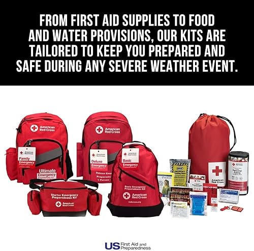 Miniatura 5 de American Red Cross Producto con licencia oficial, kit de primeros auxilios para 50 personas, 216 piezas de suministros médicos de emergencia para
