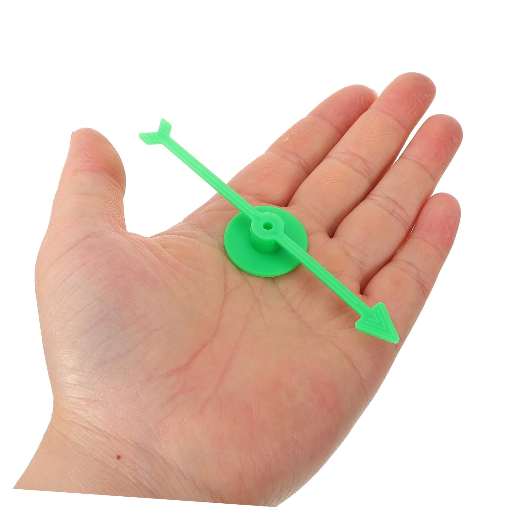 Ciieeo 10pcs Suction Cup Turntable Pointer Game Spinners Bright Colors Plastic Game Arrows for Wall or Door Mounting