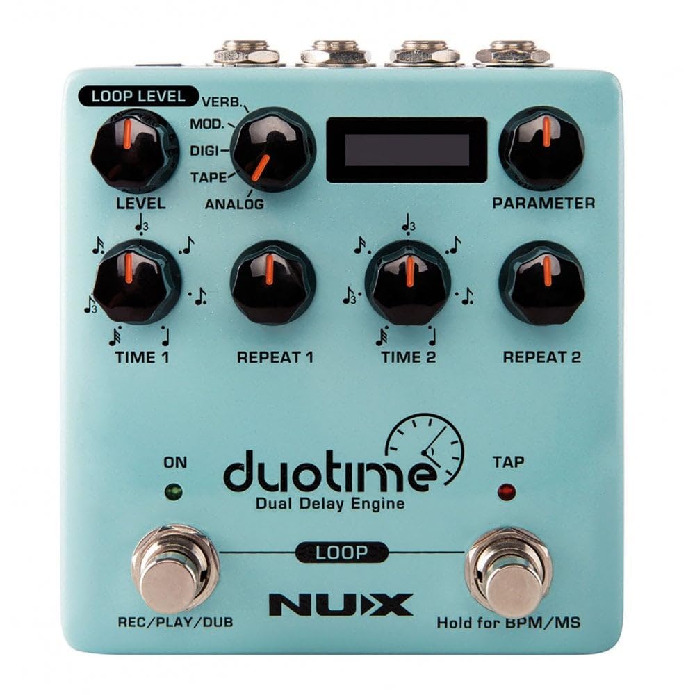 NDD-6 Duotime Dual Delay Effects Pedal,Cyan