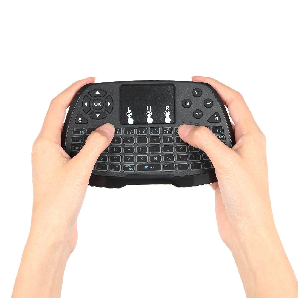 Docooler Control Remoto Teclado Inalámbrico con Ratón de 2.4GHz para el Cuaderno de la PC TV Smart TV de Android TV Box