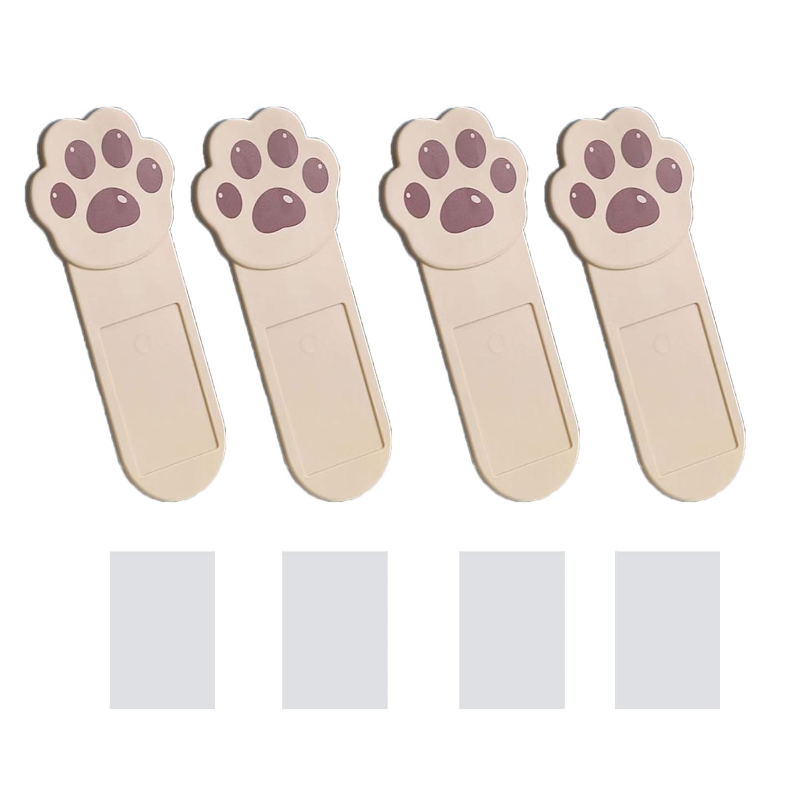 4PCS Cartoon Cats Paws Toilet Seat Handle Hygienic Toilet Lid Covers Lifter with Block for Bathroom Accessories Seat Lifter for Elderly and Disabled
