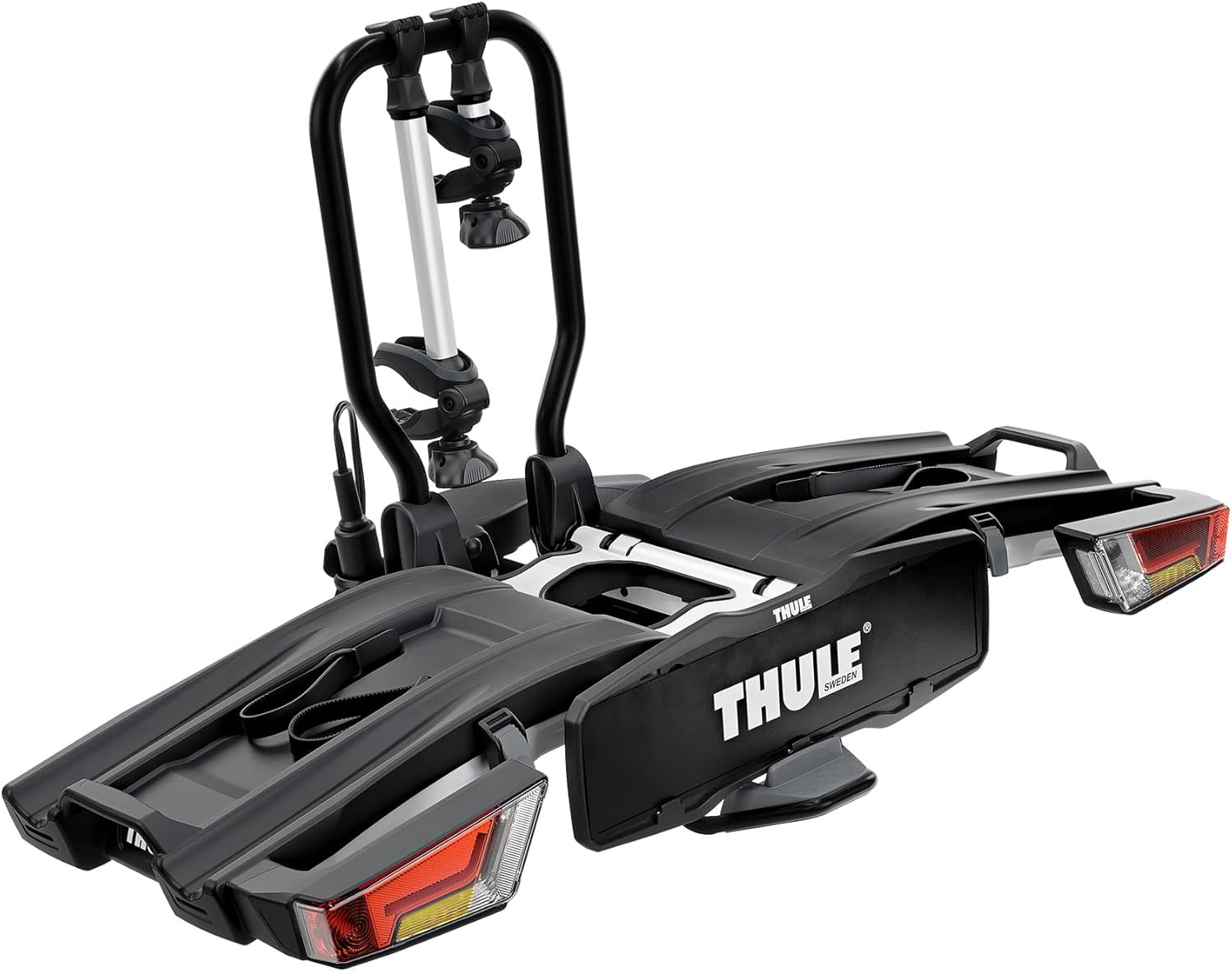 Thule 933100 Bagażnik Rowerowy, Czarny, 63 x 123 x 68 cm & Thule 933400 Składana Rampa Ładunkowa, Czarny, 180 x 38 x 12 cm