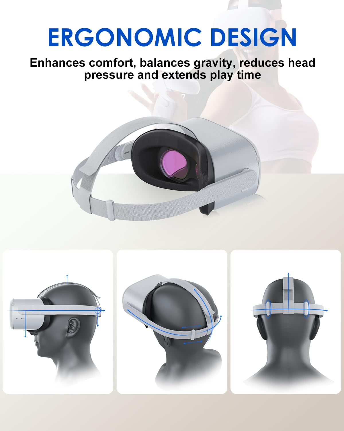 Amazon.com: OLCLSS Original Replacement Head Strap for Meta