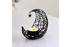 Upgraded Black Moon Decor - Tea Light Holder