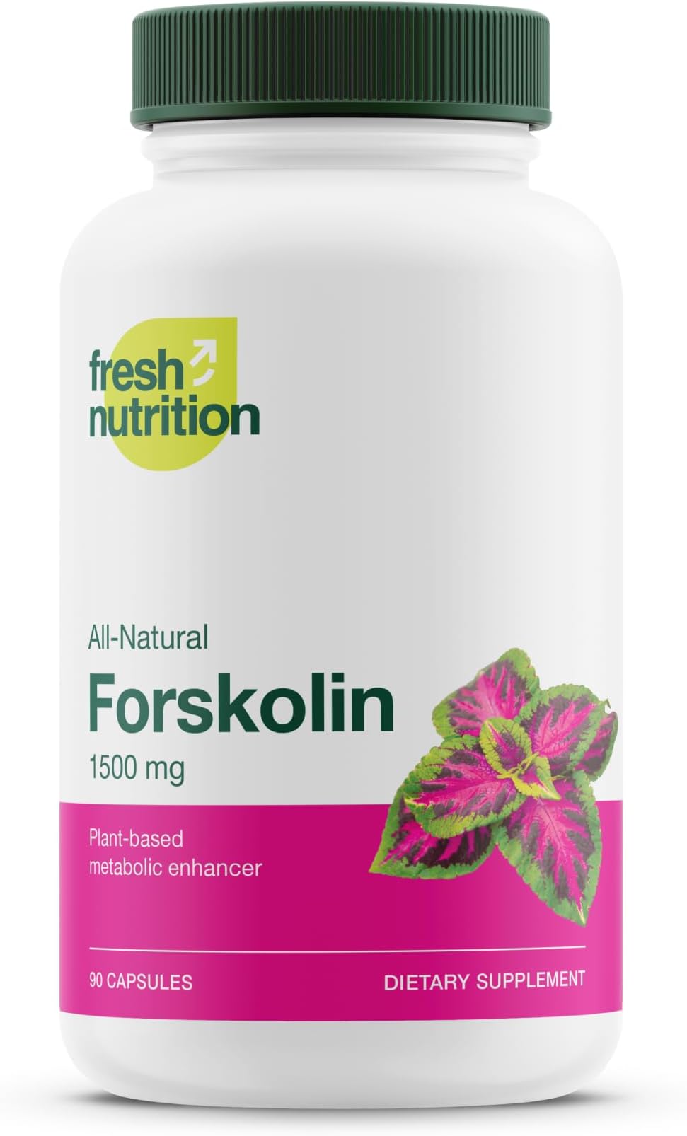 Forskolin Supplement - Potent 1500mg Coleus Forskohlii Extract with 20% Forskolin HPLC - Vegan - Non GMO, Gluten-free - 90 Capsules