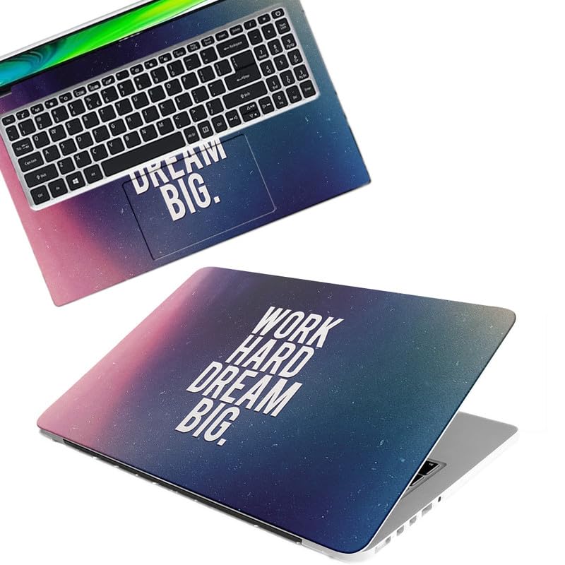 Motivation D101 Full Body Vinyl Laptop Skin/Sticker/Cover Upto 15.6 Inches Laptops Laminated-Removable-HD Quality Compatible for Hp-Dell-Sony-Lenovo-Asus etc.(15×10 Inches)